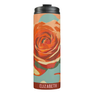Cute Rose Family Tea  Thermal Tumbler