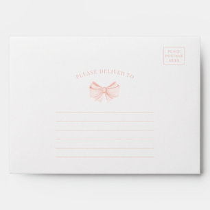 Cute rose floral arc bébé fille douche Enveloppe