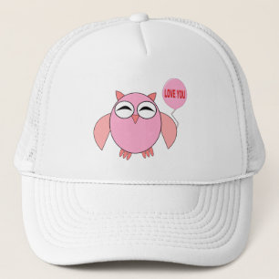 Cute Rose Love You Owl Casquette