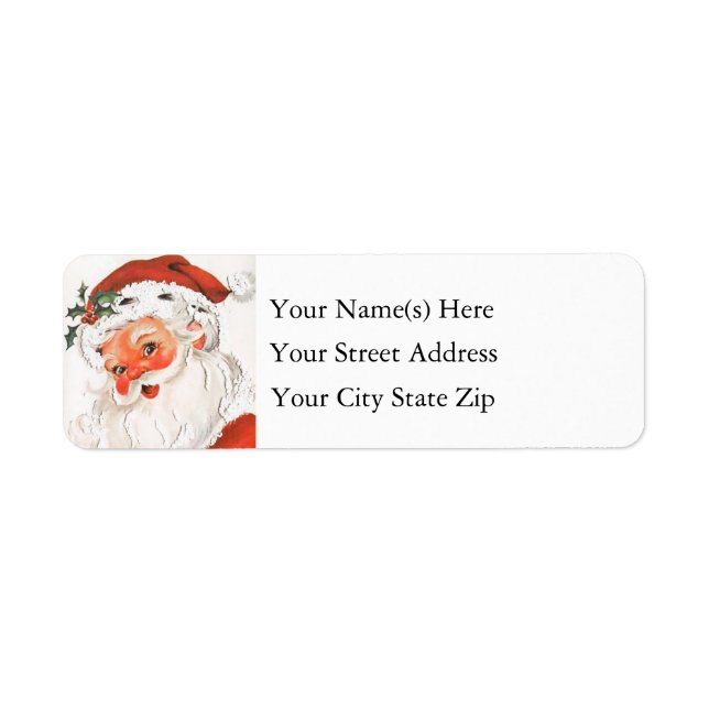 Cute Rosy Cheeked Santa Vintage (Front)