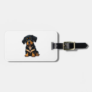 Cute Rottweiler - Gifts for Rottweiler Dog Owners Luggage Tag