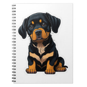 Cute Rottweiler - Gifts for Rottweiler Dog Owners Notebook