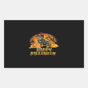 Cute Rottweiler Happy Halloween Dog Funny Lovers Sticker
