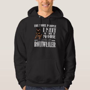 Cute Rottweiler Perfect   I Love My Rottweiler Hoodie
