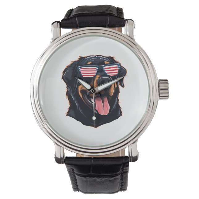 Cute Rottweiler Puppy Watch (Front)