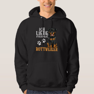 Cute Rottweiler Rotti Dog Ich Liebe Meine Rottweil Hoodie