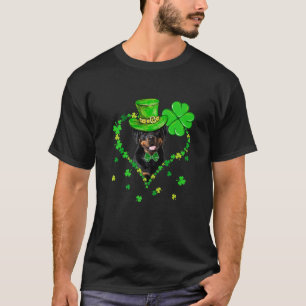 Cute Rottweiler Saint Patrick's Day Dogs Dad Mom T-Shirt