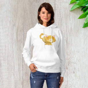 Cute Round Ginger Tabby Cat Hoodie