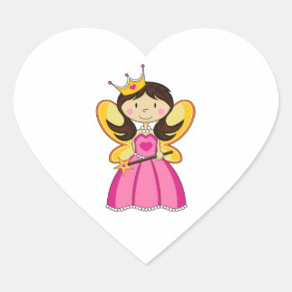 Cute Royal Princess Heart Sticker