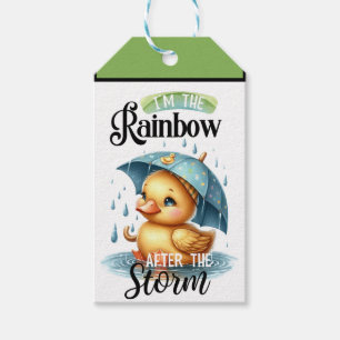 Cute Rubber Duck Baby Shower Gift Tags