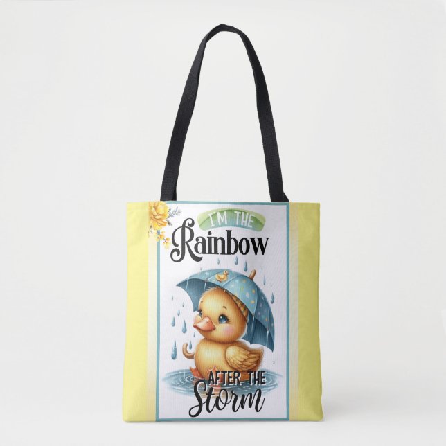 Cute Rubber Duck  Baby Shower  Tote Bag (Front)