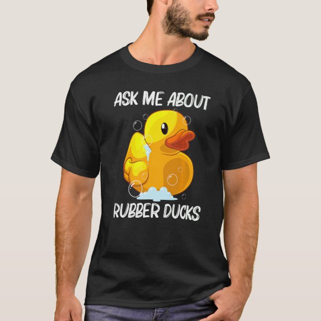 Cute Rubber Duck For Men Women Kids Rubber Duckie T-Shirt (Front)