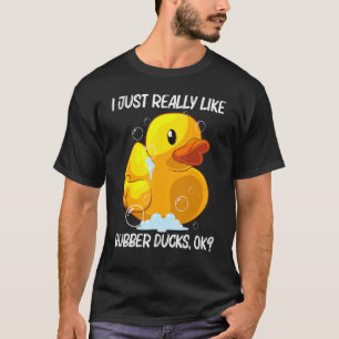 Cute Rubber Duck For Men Women Kids Rubber Duckie T-Shirt