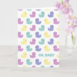 Cute Rubber Duck Gender Neutral Blank Custom Card