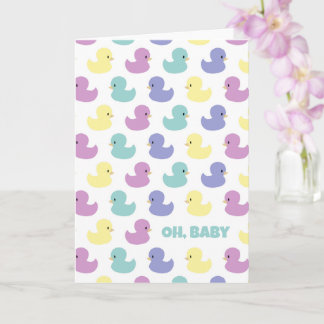 Cute Rubber Duck Gender Neutral Blank Custom Card
