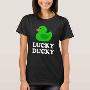 Cute Rubber Duck Lucky Ducky Quack Cool Animal Gra T-Shirt
