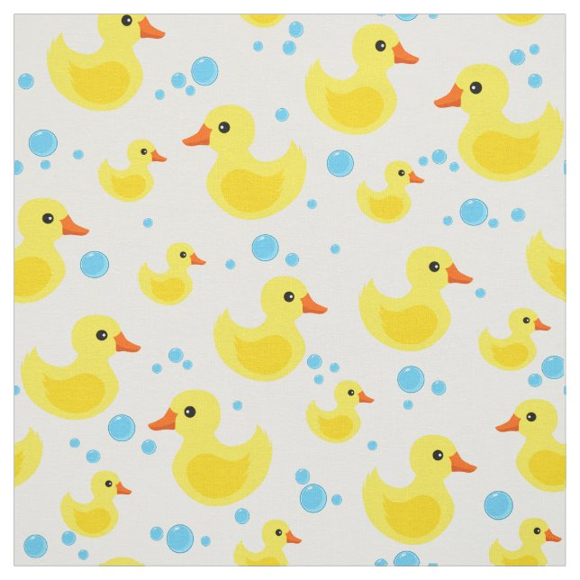 Cute rubber duck pattern fabric (Swatch)