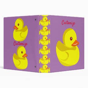 Cute Rubber Duck Thunder_Cove Binder