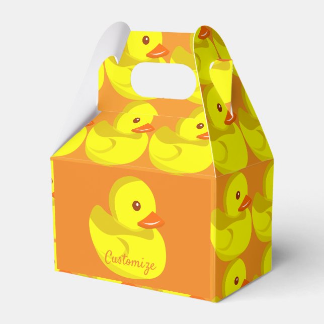 Cute Rubber Duck Thunder_Cove Favor Box (Front Side)
