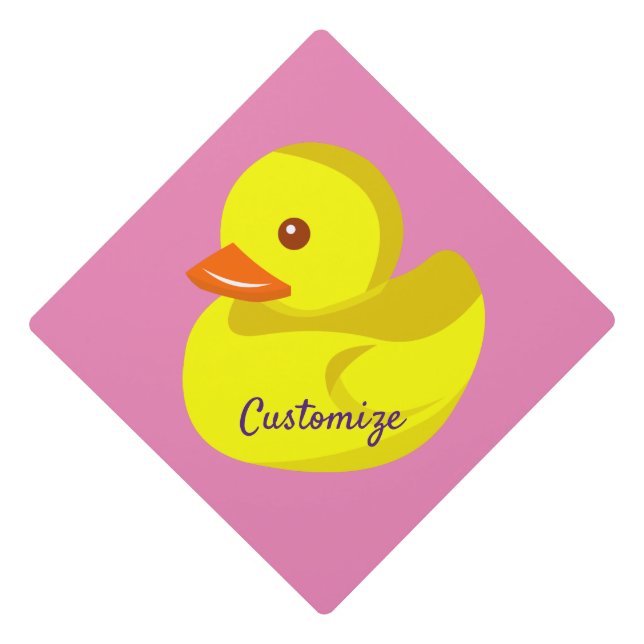 Cute Rubber Duck Thunder_Cove Graduation Cap Topper (Front)