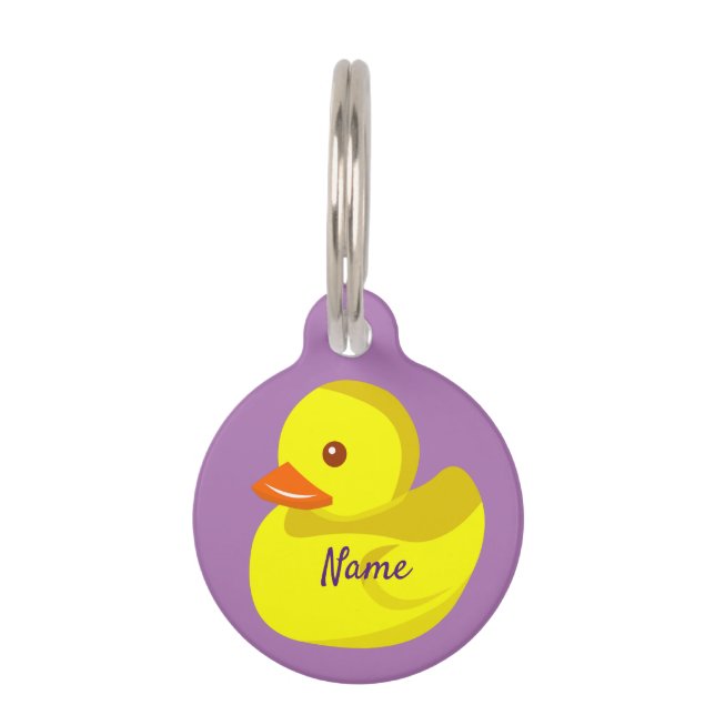 Cute Rubber Duck Thunder_Cove Pet Tag (Front)