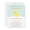 Cute Rubber Ducky Baby Shower Invitations