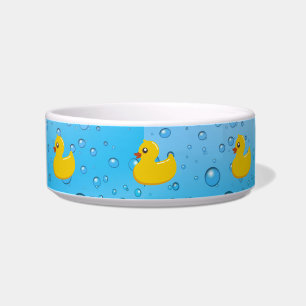 Cute Rubber Ducky/Blue Bubbles Bowl