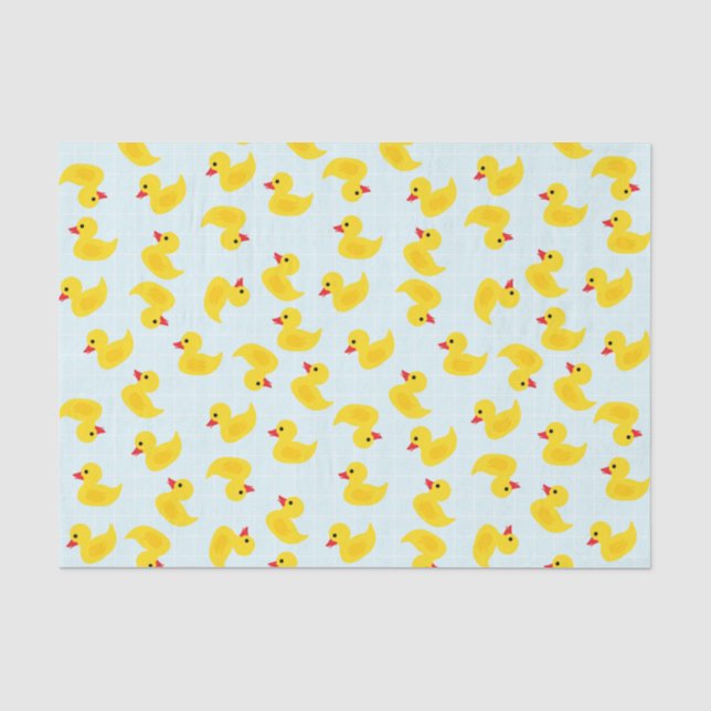 Cute Rubber Ducky Tissue Paper (Front)