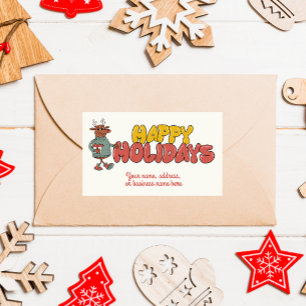Cute rudolf Christmas holiday Sticker