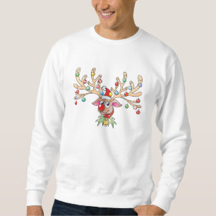 Cute Rudolf Reindeer with Christmas Lights Shirts