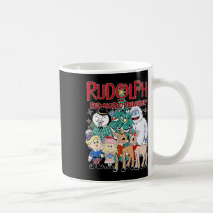 Cute Rudolph The Red Nosed Reindeer Christmas Spec Coffee Mug