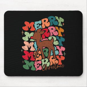 Cute Rudolph The Red Nosed Reindeer Christmas Spec Mouse Pad