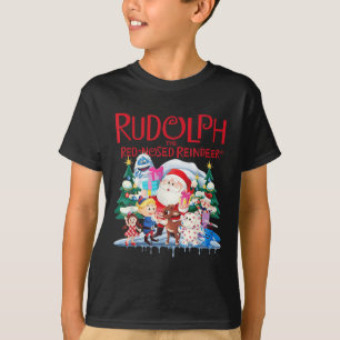 Cute Rudolph The Red Nosed Reindeer Christmas Spec T-Shirt