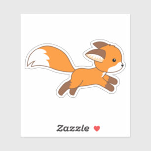 Cute Running Fox