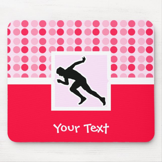 Cute, Running Mouse Pad (Front)