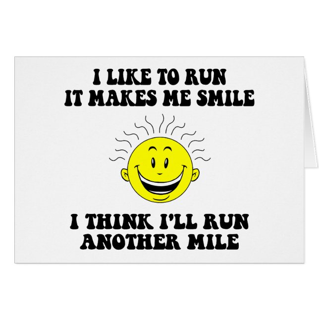 Cute running saying (Front Horizontal)