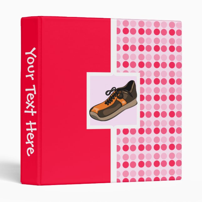 Cute Running Shoe Binder (Front/Spine)