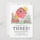 Cute Rustic Barnyard Animals Kids Farm Birthday