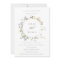 Cute Rustic Meadow Floral Wreath Engagement