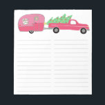 Cute RV Christmas Camper Trailer Grocery Shopping  Notepad<br><div class="desc">Make your shopping lists in style with this customizable grocery shopping,  meal planning or to-do list notepad. Customize or add text to suit your needs. Keep or delete the lines too. Check my shop for more sizes and styles!</div>