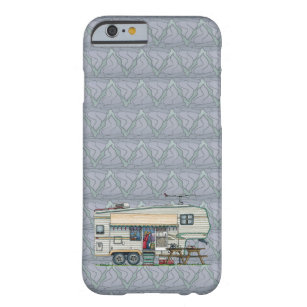 Cute RV Vintage Fifth Wheel Camper Travel Trailer Barely There iPhone 6 Case