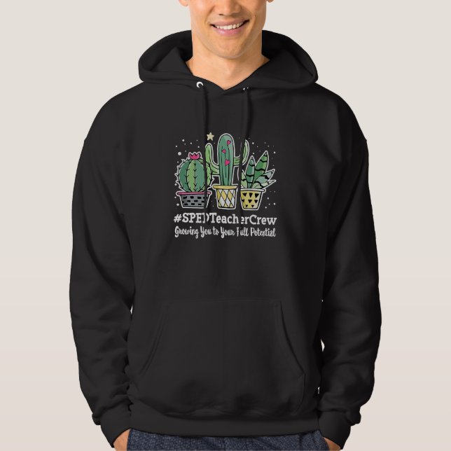 Cute S P E D Teacher Crew Appreciation Week Back t Hoodie (Front)