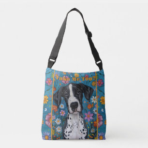 Cute Sad Dog Tote Bag, "Take Me Too"