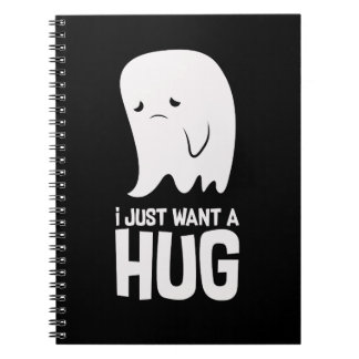 Cute Sad Ghost Just Want a Hug Notebook