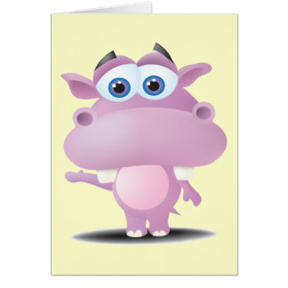 cute sad little hippo