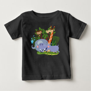 Cute Safari Animals Baby Raglan T-shirt
