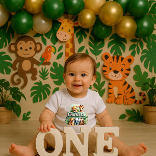 Cute Safari Animals Charlotte Kids Tee