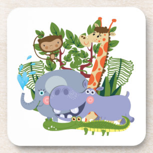 Cute Safari Animals Coaster