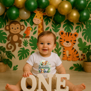 Cute Safari Animals Isabella Kids Tee