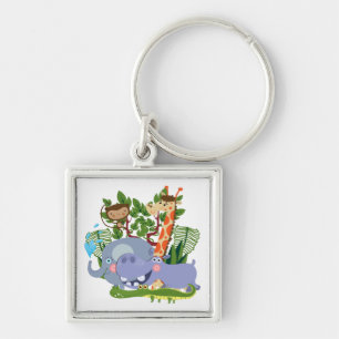 Cute Safari Animals Keychain